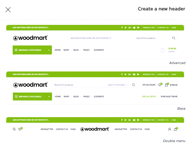 آموزش طراحی هدر در قالب وودمارت