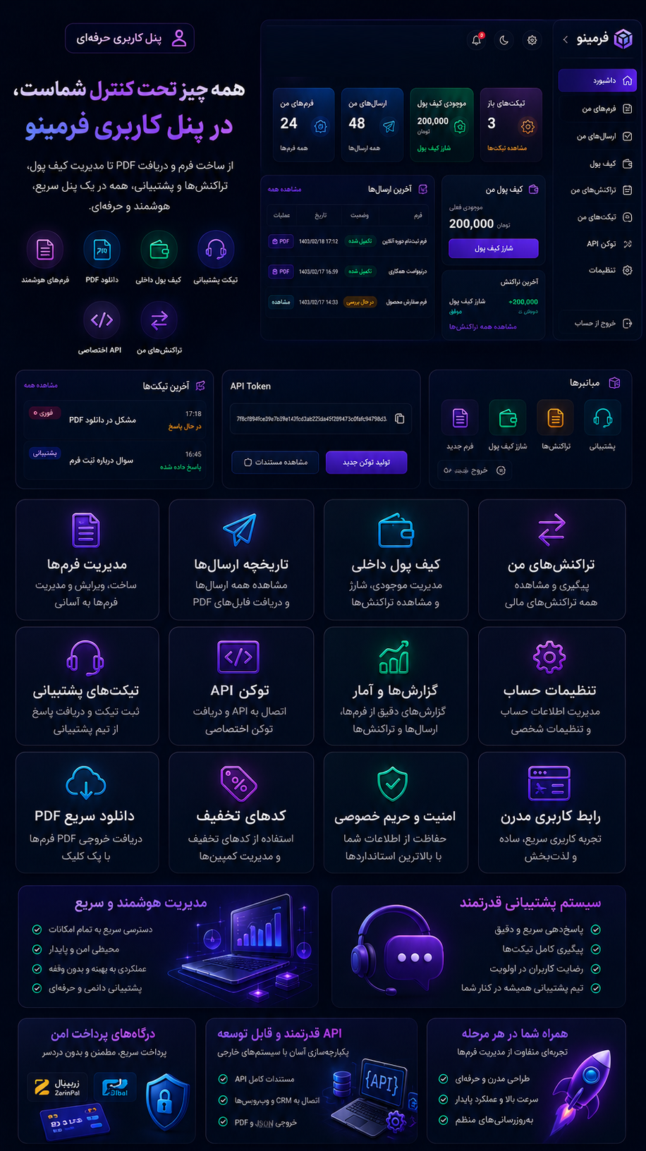 پنل کاربری