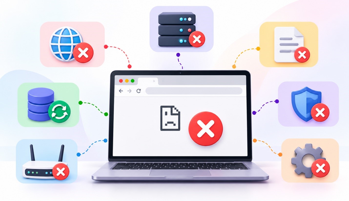 چرا خطای DNS_PROBE_FINISHED_NXDOMAIN رخ می دهد؟