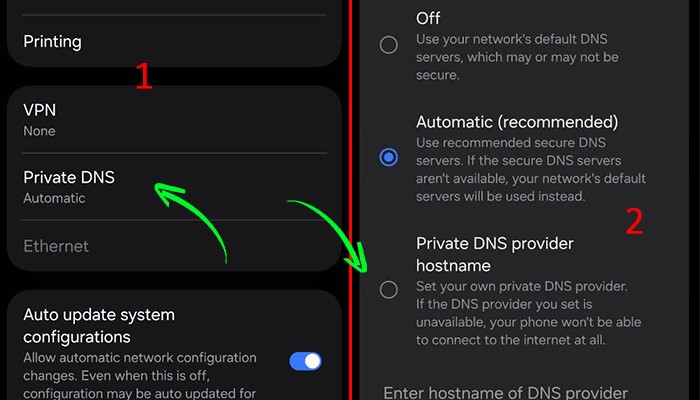 تغییر سرور DNS